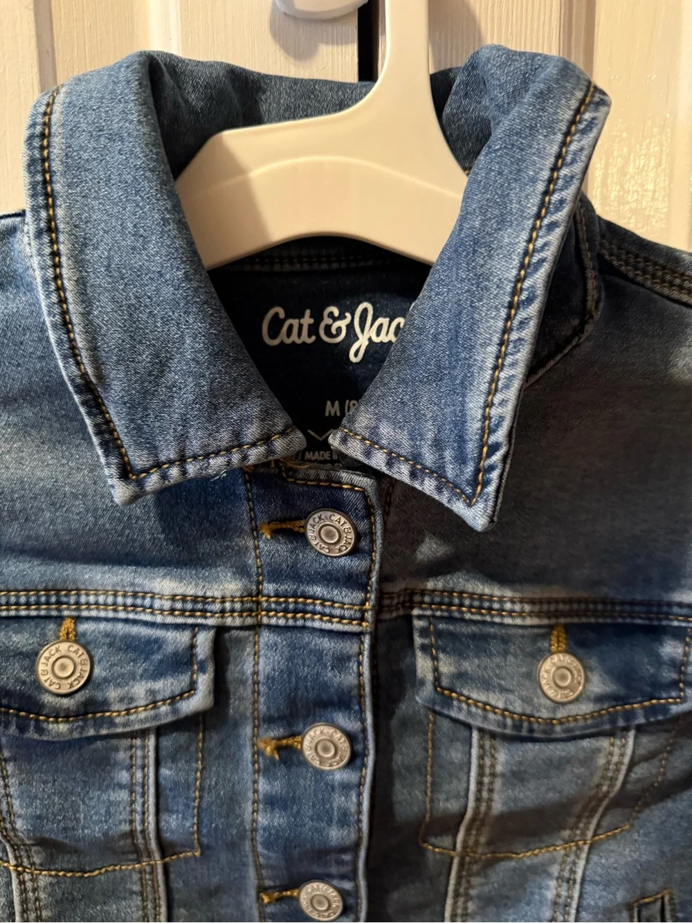 Cat & Jack Size Medium (8) Jean Jacket NWT Medium Wash
